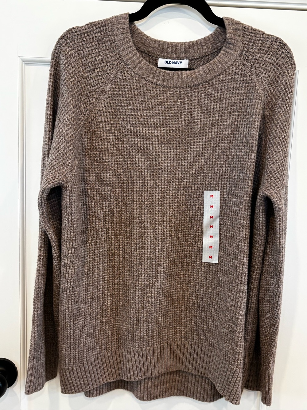 Old Navy Women’s Chunky Waffle-Knit Crewneck Sweater Medium | NWT